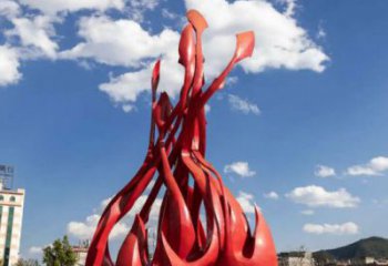 火炬雕塑生產，景區案例，不銹鋼火炬雕塑優選