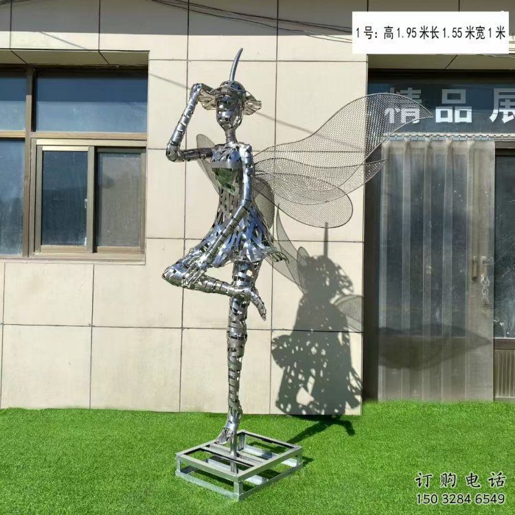 鏤空舞者雕塑生產，景區案例，鐵藝跳舞雕塑優選