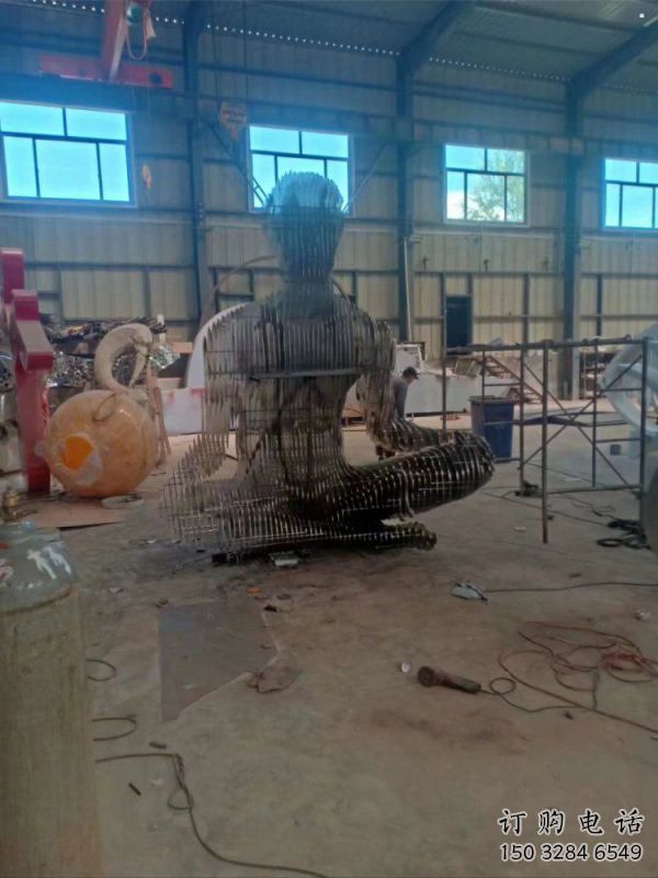 鏤空人物雕塑精選，露天雕塑，歐式鐵藝人物雕塑訂做