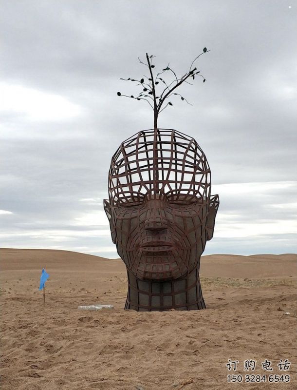 人頭像雕塑標準，彩鋼制作，鏤空鐵藝人頭像雕塑優價