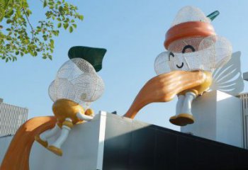 鏤空卡通雕塑承接，鍛造工藝，鐵藝卡通雕塑廠(chǎng)家訂做