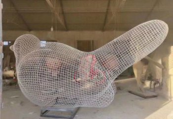 鏤空鳥雕塑通用，花園小品，景觀鐵藝小鳥雕塑優(yōu)價