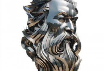 白鋼人頭像雕塑供需，標識雕塑，鏡面西方人雕塑制造商