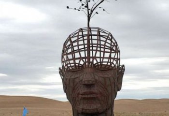 人頭像雕塑標準，彩鋼制作，鏤空鐵藝人頭像雕塑優價