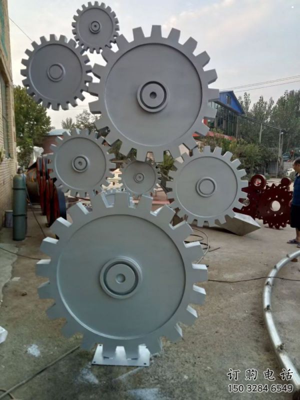 大型齒輪雕塑