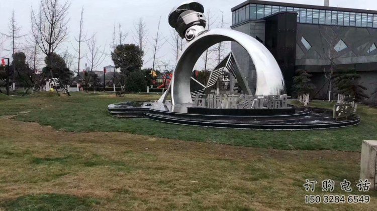 鋼結構戒指環雕塑指用，景觀雕塑，藝術戒指環雕塑點擊