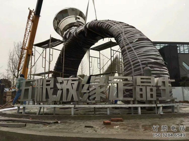 戒指環(huán)雕塑供應(yīng)，花園小品，廣場(chǎng)戒指環(huán)雕塑展品