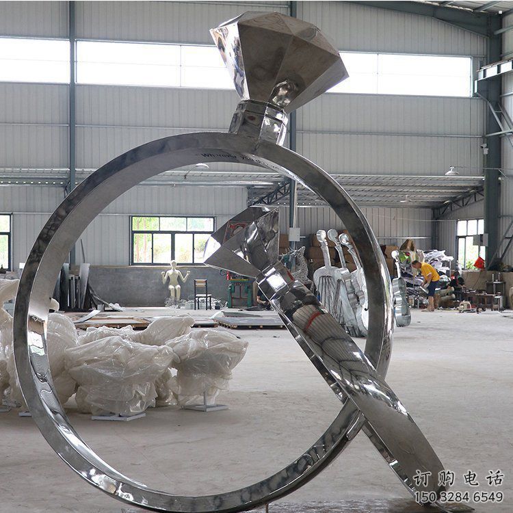 廣場鉆戒雕塑供需，廣場雕塑，鉆戒雕塑定制廠家