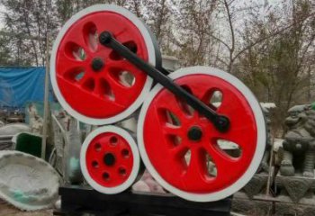 車輪雕塑選定，美陳雕塑，現代藝術車輪雕塑優選