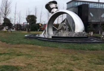 鋼結構戒指環雕塑指用，景觀雕塑，藝術戒指環雕塑點擊