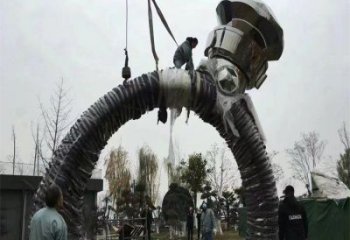 鉆戒雕塑精選，陸地擺件，公園景觀鉆戒雕塑廠家