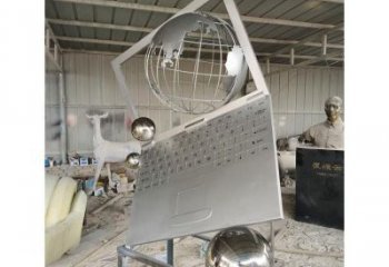 金屬筆記本雕塑制造商，鋼管組合，公共筆記本雕塑優選