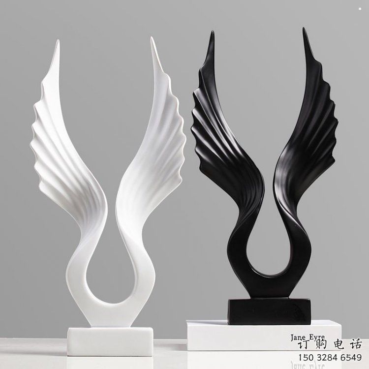 景區(qū)翅膀雕塑，公園歐式雕塑，鐵藝材質(zhì)