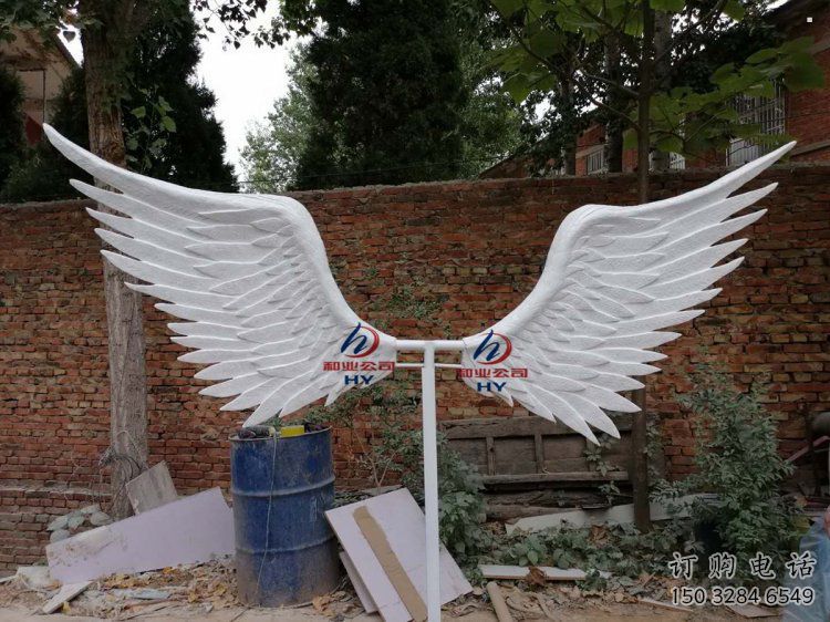 鳥翅雕塑標準，廣場雕塑，不銹鋼鳥翅雕塑供給