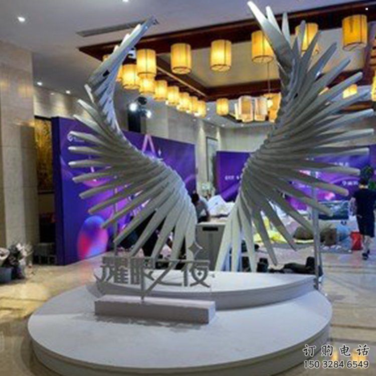 天使之翼雕塑供需，標(biāo)識雕塑，景觀翅膀雕塑制造商