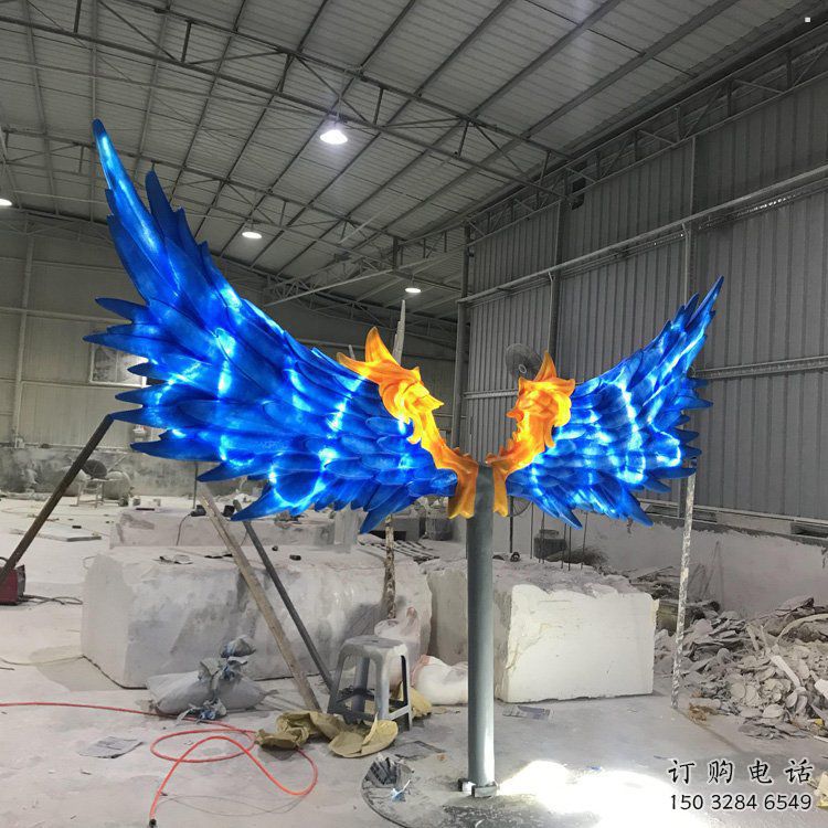 羽翼雕塑工廠選用，街道標識，不銹鋼羽翼雕塑批發(fā)