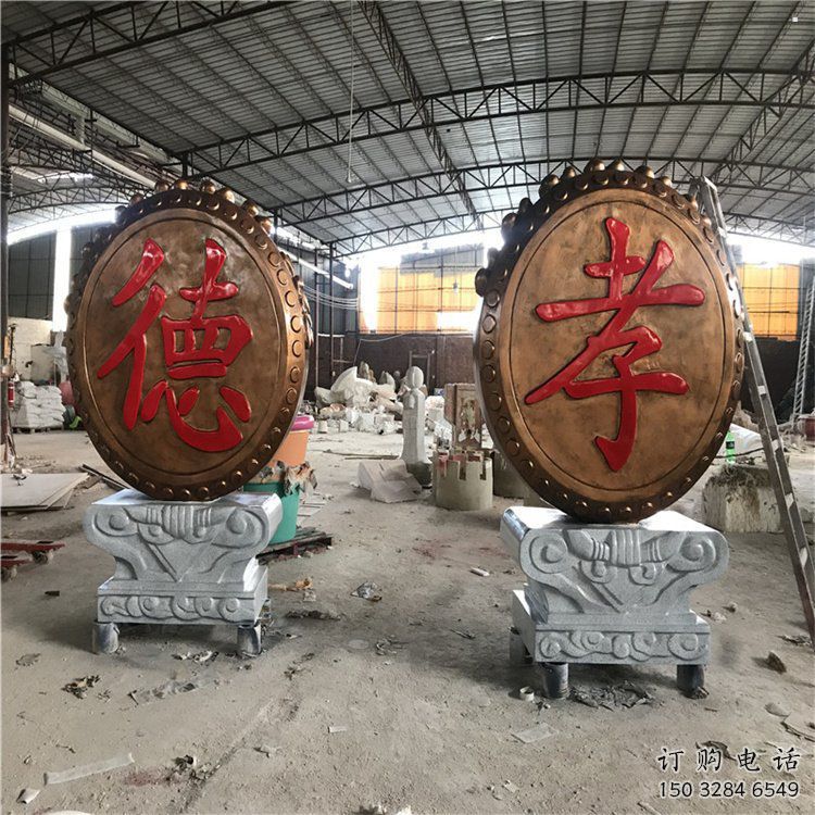 景觀鑼鼓雕塑制造商，校園雕塑，不銹鋼鑼鼓雕塑供給