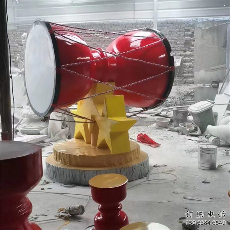 戶外手拍鼓通用，陸地擺件，不銹鋼手拍鼓雕塑制作優選