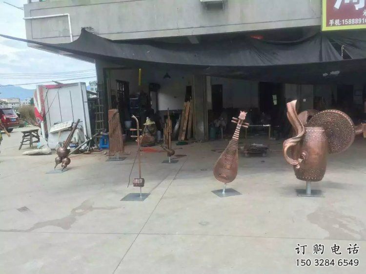 樂器雕塑裝飾精品，景觀概念，景觀銅鼓雕塑通用