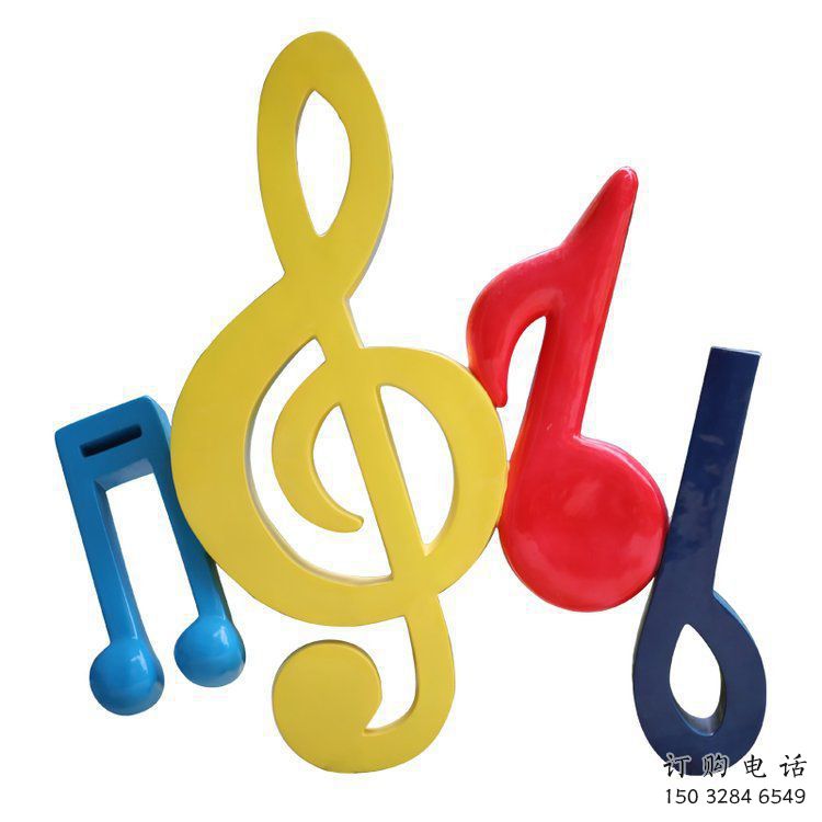 音樂符號雕塑訂做，校園雕塑，音樂符號雕塑批發