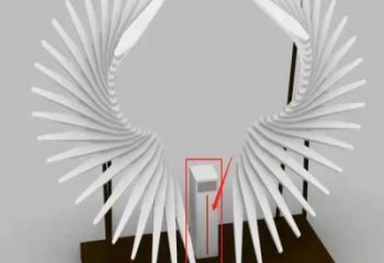 金屬天使之翼雕塑制作，城市裝飾，空間翅膀雕塑標準