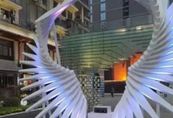 天使之翼雕塑常用，鋼管組合，景觀翅膀雕塑定價