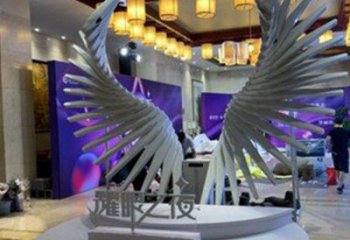 天使之翼雕塑供需，標識雕塑，景觀翅膀雕塑制造商