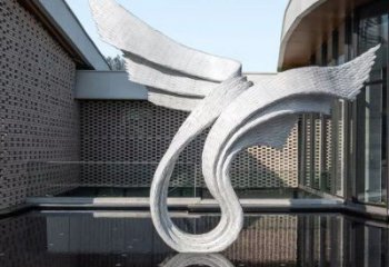 天使之翼雕塑生產，透雕系列，別墅翅膀雕塑生產商