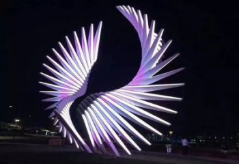 天使之翼雕塑制造商，城市雕塑，公園廣場翅膀雕塑觀賞型