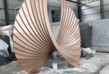 抽象羽翼雕塑展品，小區(qū)雕塑，不銹鋼羽翼雕塑制作精選