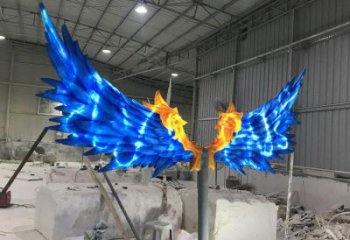 羽翼雕塑供給，美陳雕塑，不銹鋼羽翼雕塑廠