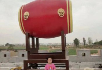 戶(hù)外鑼鼓雕塑通用，多彩藝術(shù)，不銹鋼鑼鼓雕塑供應(yīng)