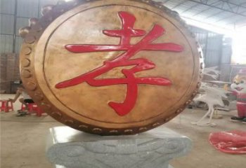 景觀鑼鼓雕塑定做，小區(qū)擺件，不銹鋼鑼鼓雕塑制作