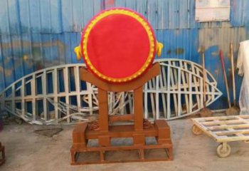 鑼鼓雕塑定制，小區(qū)雕塑，建筑不銹鋼鑼鼓雕塑提供