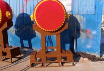 鑼鼓雕塑工程制作，城市雕塑，不銹鋼鑼鼓雕塑專(zhuān)供