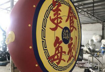 鑼鼓雕塑展品，公園小品，城市不銹鋼鑼鼓雕塑供需