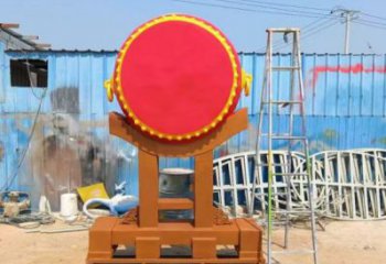 鑼鼓雕塑制作，村標(biāo)概念，鍛鋼不銹鋼鑼鼓雕塑專(zhuān)供
