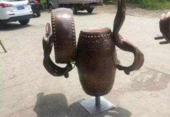 銅鼓雕塑觀賞型，廣場系列，民俗銅鼓雕塑優選