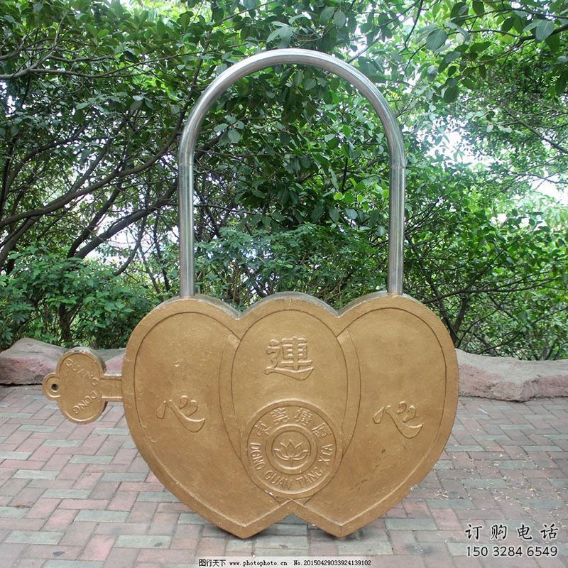 鋼結(jié)構(gòu)同心鎖雕塑指用，景觀雕塑，園林鎖子雕塑點(diǎn)擊