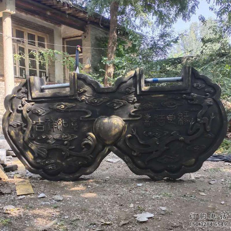 戶外銅鎖子擺放通用，陸地擺件，銅鎖子雕塑制作優選