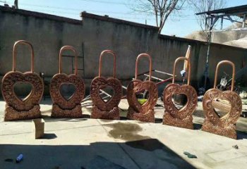 園林鎖子雕塑預定，城區小品，不銹鋼鎖子雕塑制造商