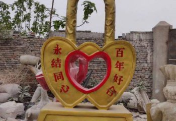 制造鎖子雕塑，地標擺件，鎖子雕塑訂做