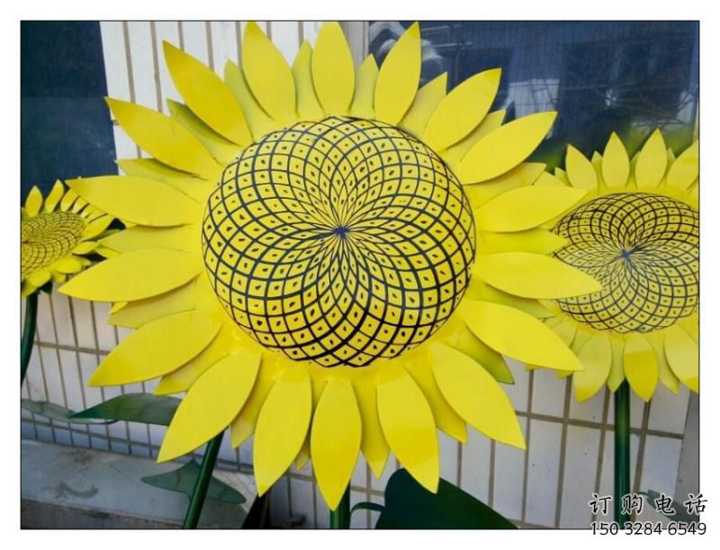 滁州抽象花籃雕塑展品，小區雕塑，葵花花籃雕塑工程制作精選