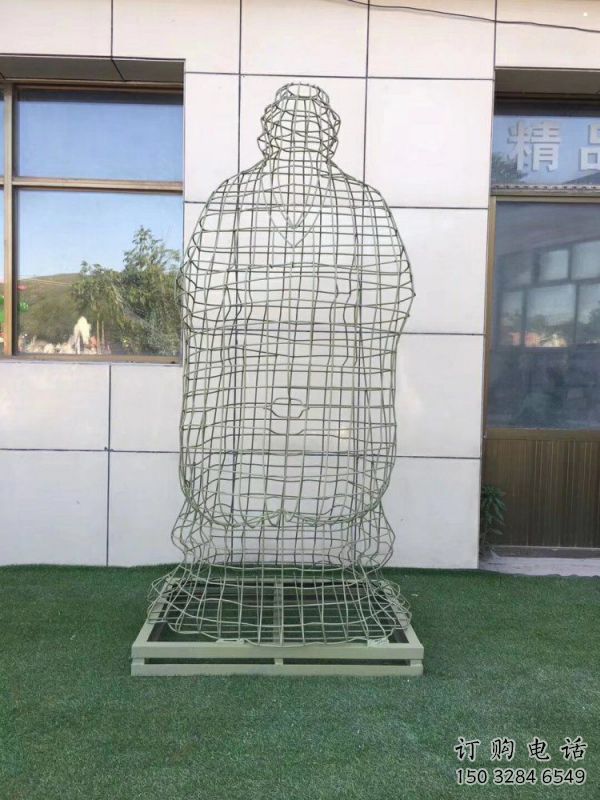 福州鏤空孔子雕塑訂做，景區雕塑，鐵藝古代人物雕塑定價