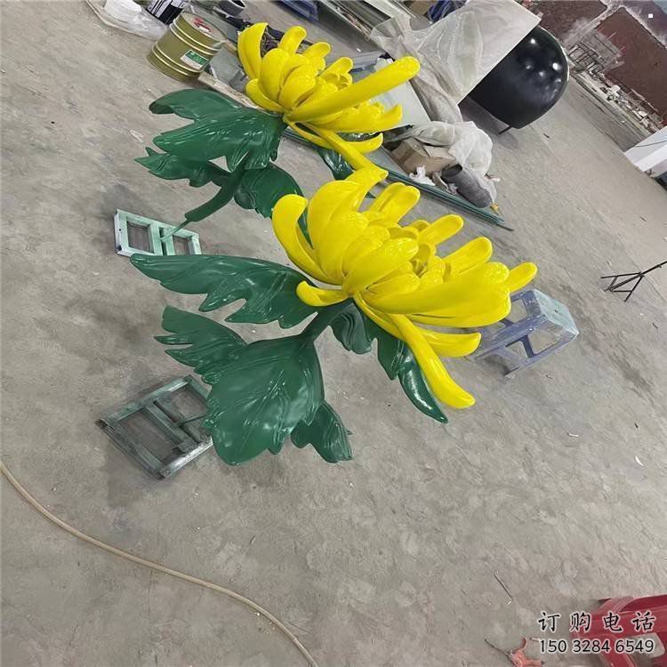 江門景區(qū)菊花雕塑優(yōu)選，圓雕體系，城市菊花雕塑選定