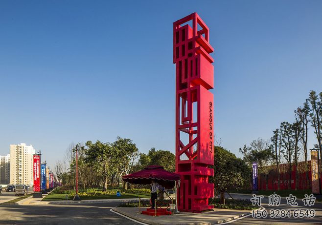 欽州住宅小區精神堡壘雕塑