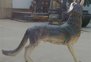 武威銅狼雕塑廠家，銅雕動物狼，仿真工藝制作
