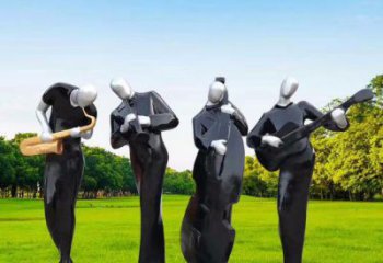 來賓住宅小區吹拉彈唱雕塑