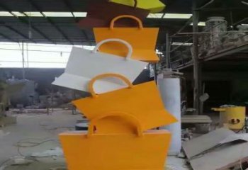 百色烤漆挎包雕塑制造商，室外軟裝，景觀挎包雕塑制作