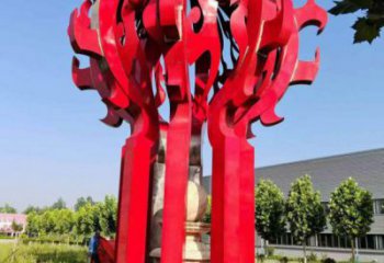 烏當火球雕塑，精神堡壘火球雕塑落地展示